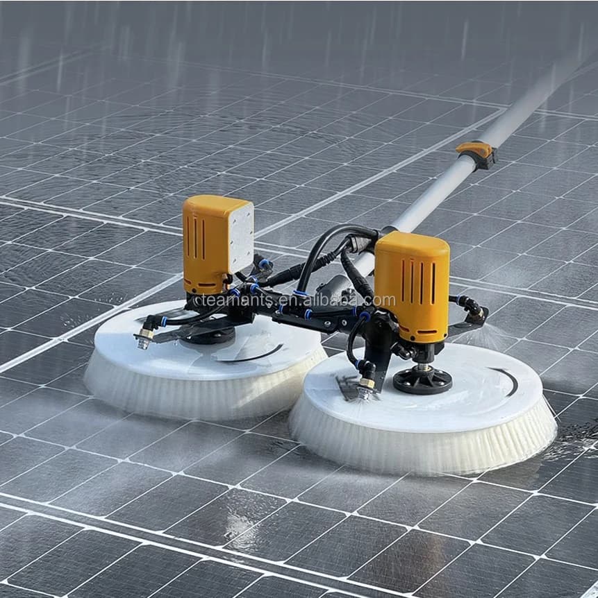 No Damage To The Panels Rotary Solar Panel Brush For Cleaning Solar Panel Brush Machine With Quick-Change System
