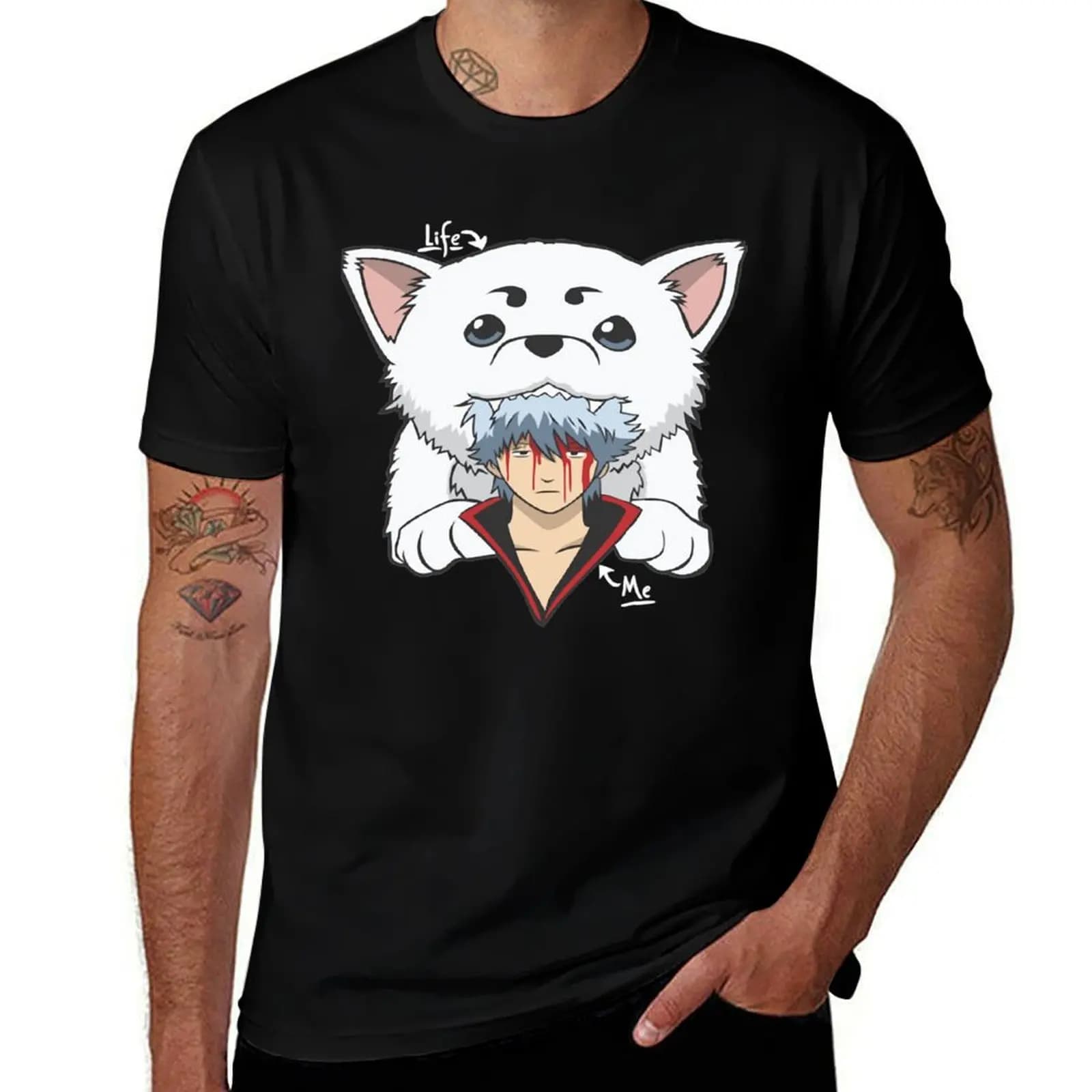 Gintama Gift T-Shirt man t shirt graphic funny t shirts dark humor