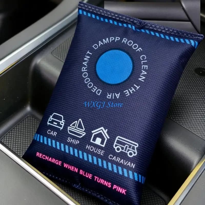 37JE Green Reusable Silicone Moisture Absorber for Domestic  Car Cabinet Room Drying