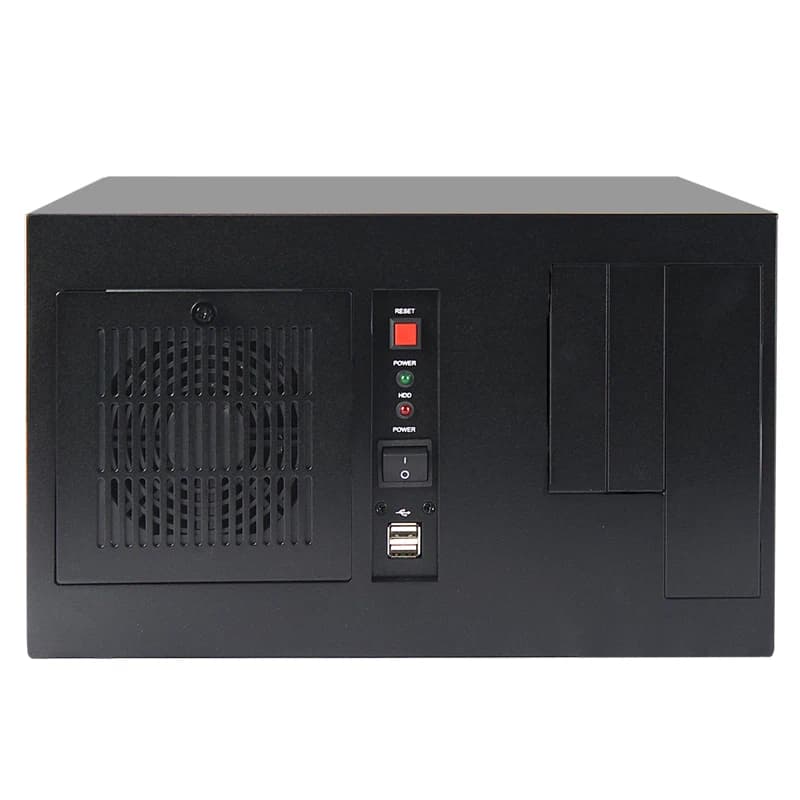 2025 New Model Mini ITX PC Case Aluminum Rackmount Wall Mounted 4U Server Case Industrial Computer Case