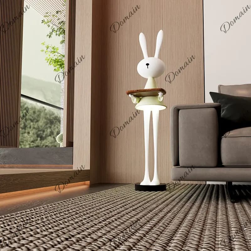 New cartoon cream wind French living room sofa bedside Internet celebrity ornament atmosphere home induction floor lamp