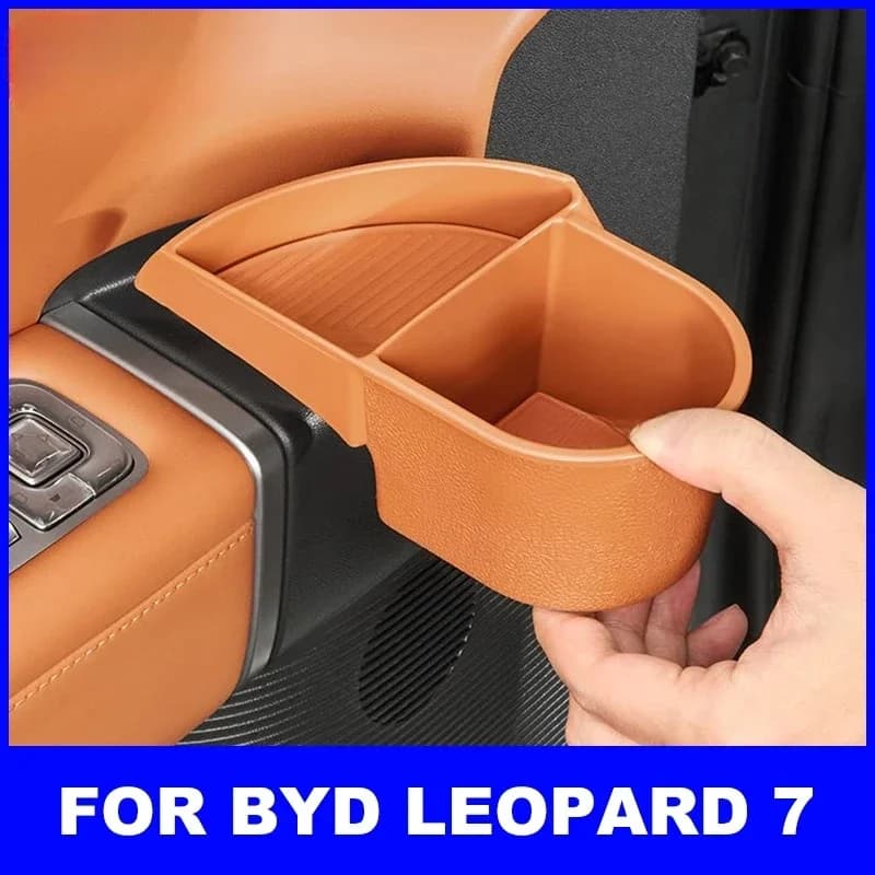 Cup Holder Adapter For Byd Leopard 7 2025 2026 Accessories Car Door Cup Holder Bottles Expander Organizer with Coaster