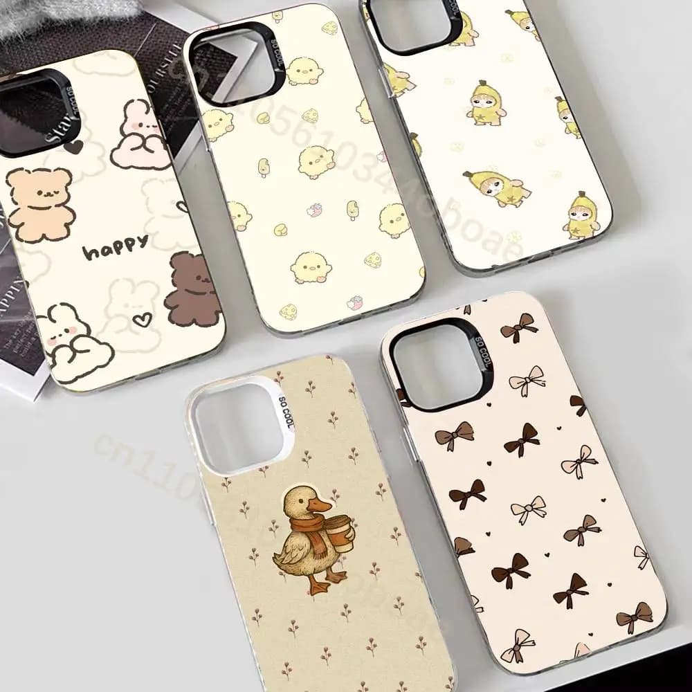 Cute Cartoons Phone Case For iPhone 17,16,15,14,13,12,11,Pro,Max,Plus Shockproof Cover