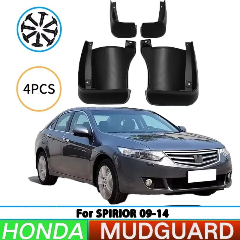 For Honda 2009-2014 Spirior front and rear wheel mudguards, car tire mudguards, splash guards, and automotive accessories.