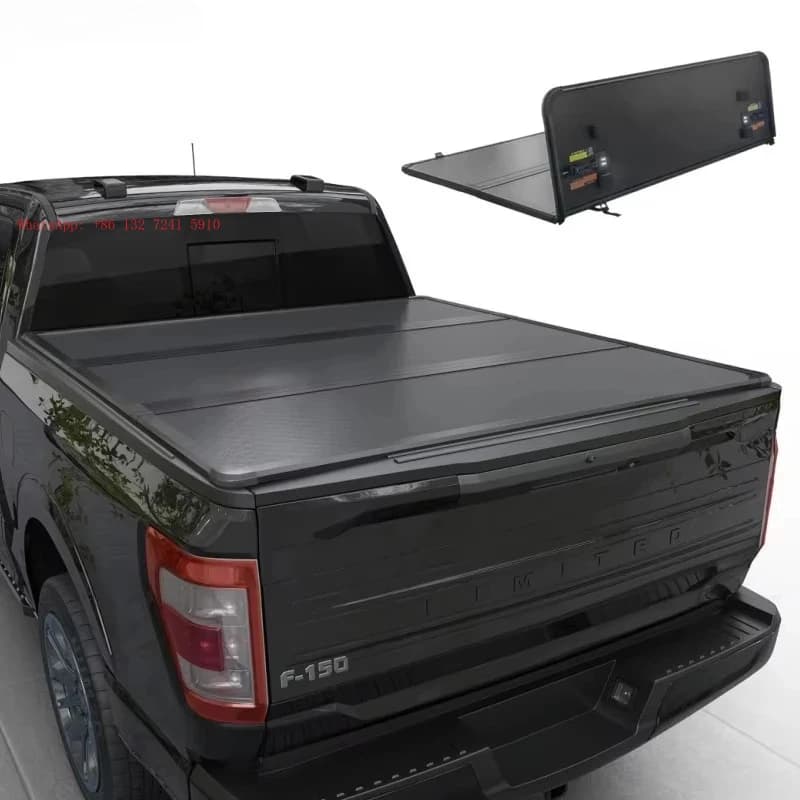 Factory Dir2013 2016 2018 2019  F150 Raptor Pickup 5.5ft Trunk Lid Aluminum Hard Bed Cover Truck Tri Fold Flip up Tonneau Covers