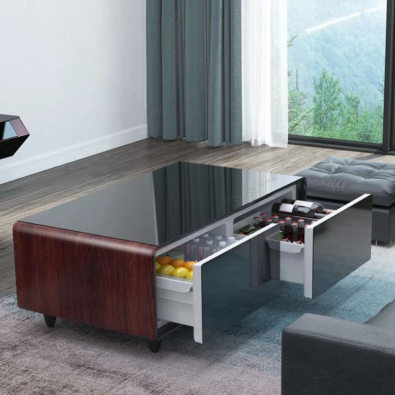 Smart Furniture Modern Design Coffee Table Intelligent Refrigerator Table Refrigerator Cabinet