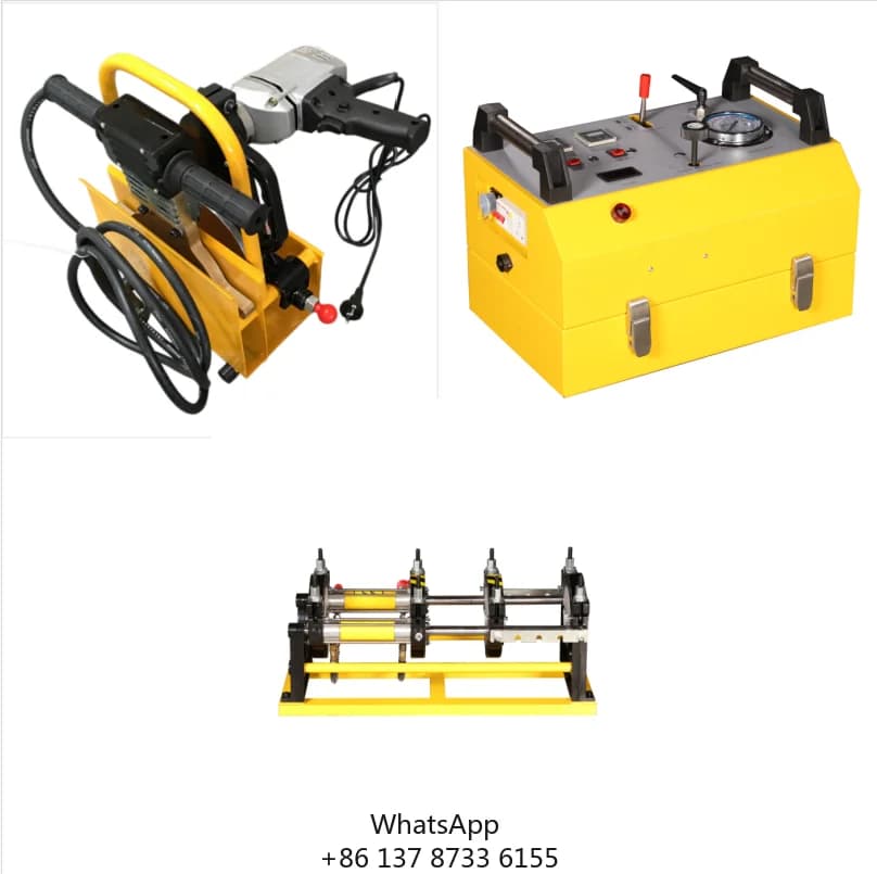 CE Certified New 40-200mm Hydraulic Butt Fusion Welding Machine Automatic 3.65KW For PE PP PPR Pipes WD200HB 2-Year Warranty