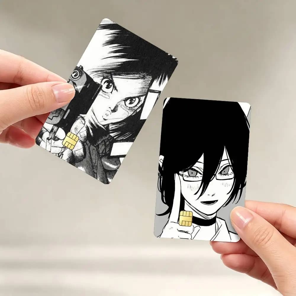 Gunnm M-Manga Sticker Film Tape Skin for Credit Card Debit Card Waterproof Stickers