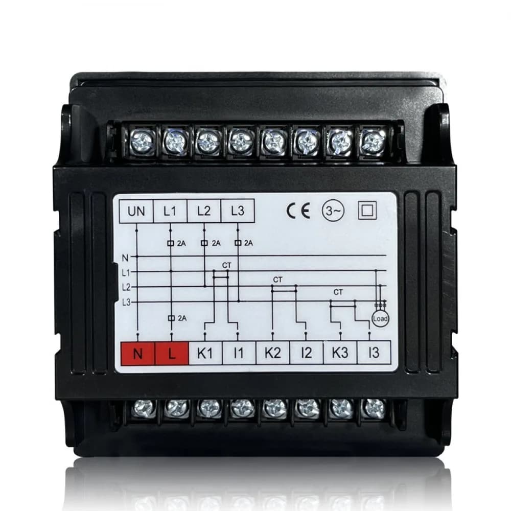 3 Phase 4 Wire Ammeter Voltmeter Hz Meter Intelligent LED Digital Multimeter AC220V/380V Voltage and Current Frequency Meter