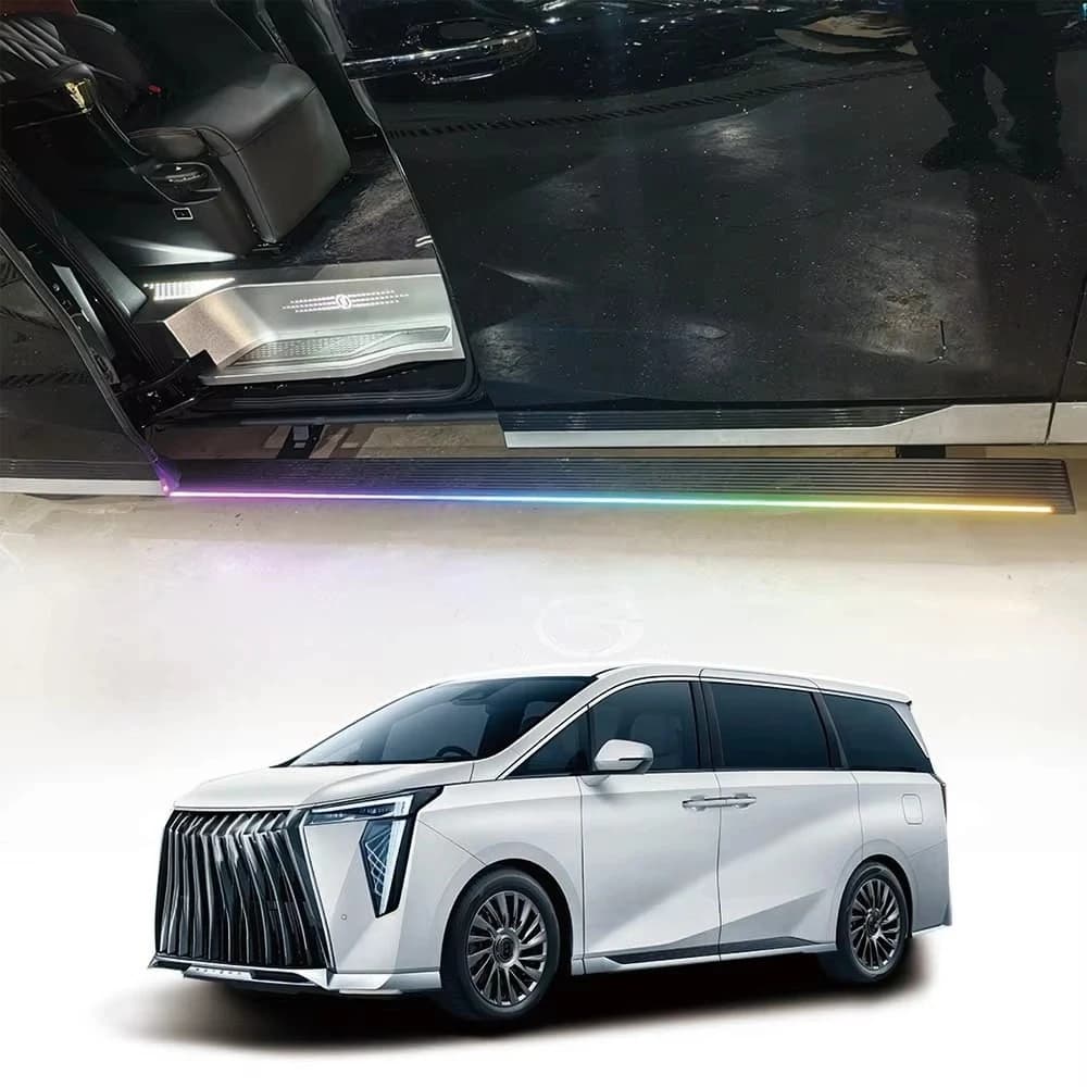 WJ Super Price LED Lights Car Padel SideSteps Electric Retractable Running Boards for  GAC Trumpchi M8