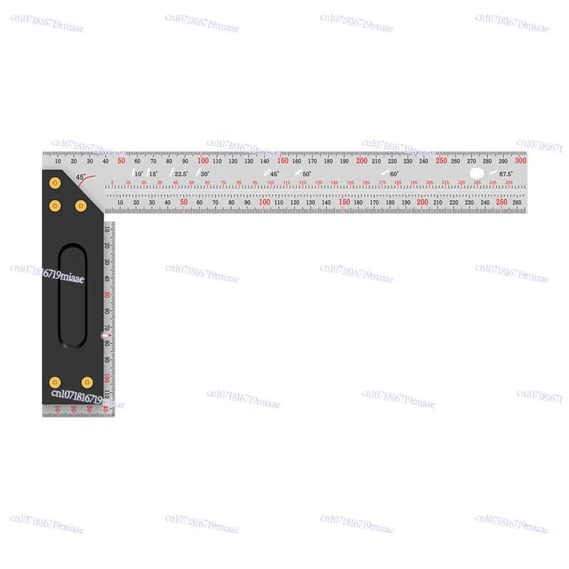 Woodworking Scribing Angle Ruler High-precision Stainless Steel Ruler Multifunctional Woodworking Tool Straight