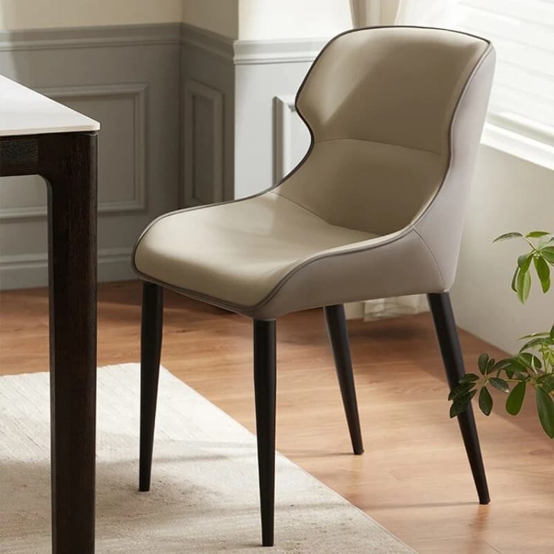 Simple modern dining chair home light luxury high-end backrest dining chair Italian minimalist silla comedor hotel furniture