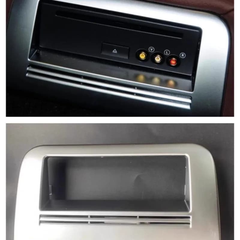 1pcs for Benz E200E260 E300L E400L Rear Seat CD Player Illuminated Frame DVD Decorative Electroplating Frame Car Accessories