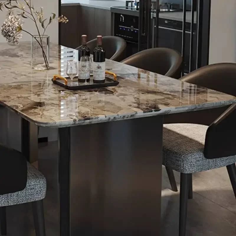 Minimalist Legs Dining Tables Items Style Party Black Extending Dining Tables Set Luxury Nordic Mesas Comedor Furniture For Home