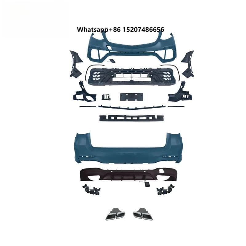 Front Bumper Assembly Grille Rear Lip Plastic Material Body Kit