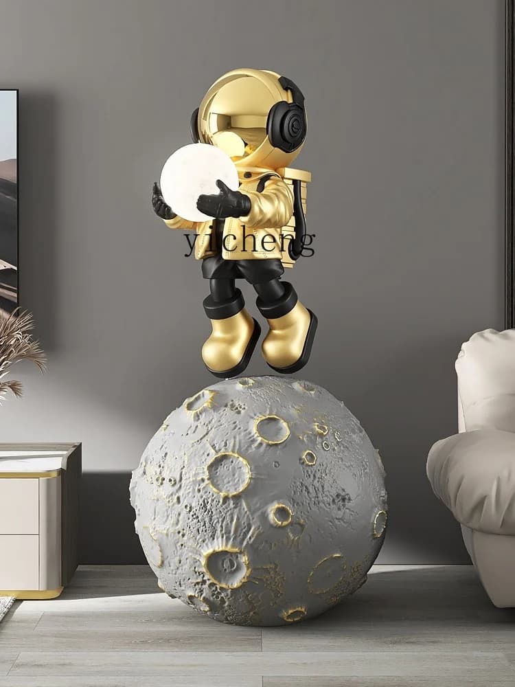 BJ  Astronaut Large Living Room Floor Stand Decoration Spaceman Sculpture Home Ornament