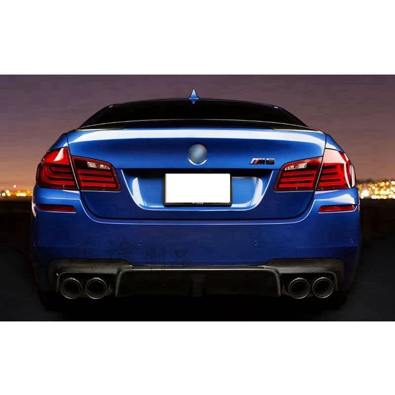 FOR BMW F10 F18 M5 Sedan 2012 2013 2014 2015 2017 Carbon Fiber Rear Bumper Diffuser Car Bumper Lip spoiler Protector Car Styling