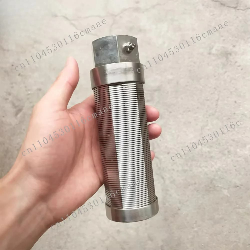 Custom stainless steel well screen filter slotted wedge with new mesh and liquid/air filter features