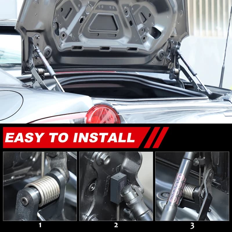 Tailgate Lid Spring Strut Booster High Quality Rear Trunk Lid Lift Assist Spring Car Accessory For Mazda MX-5 Miata ND 2016-2026