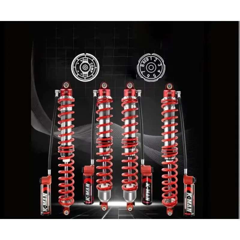 Upgrade 4inch Nitrogen Hydraulic Adjustable Shock Absorber Cross-Border Exclusive for Jeep Wrangler Modified Suspension