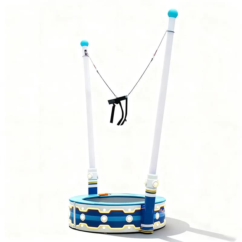 Commercial outdoor bungee jumping single Internet celebrity luminous music trampoline