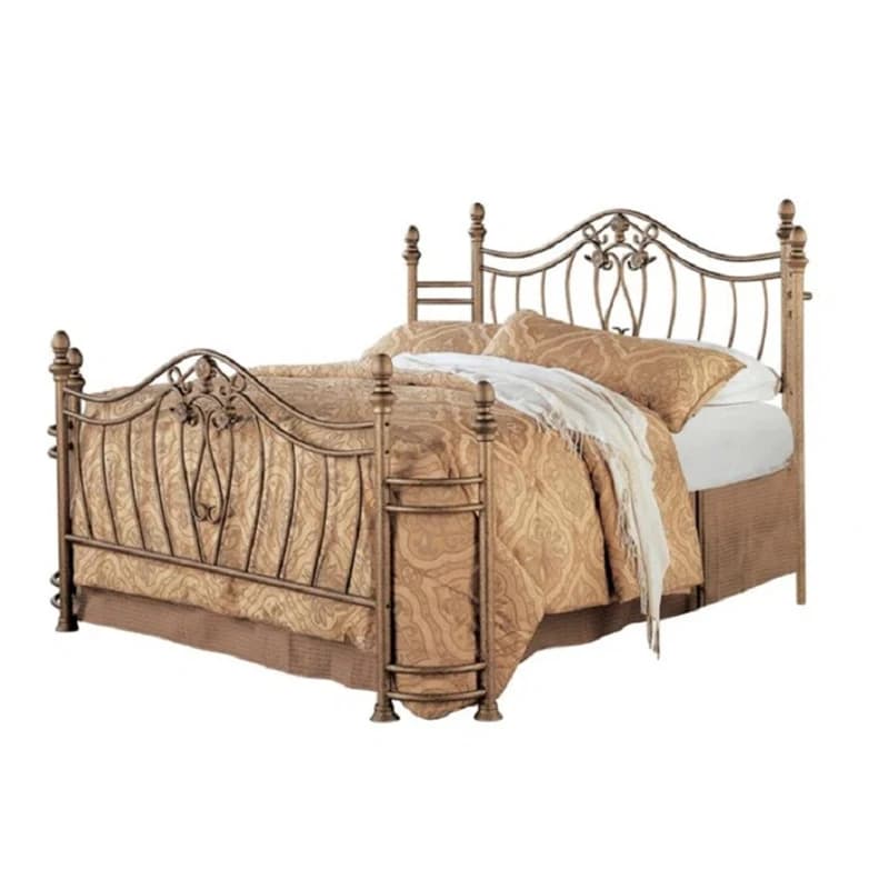 LMM European iron frame wrought iron bed American retro princess high-end double bed 1.8 meters