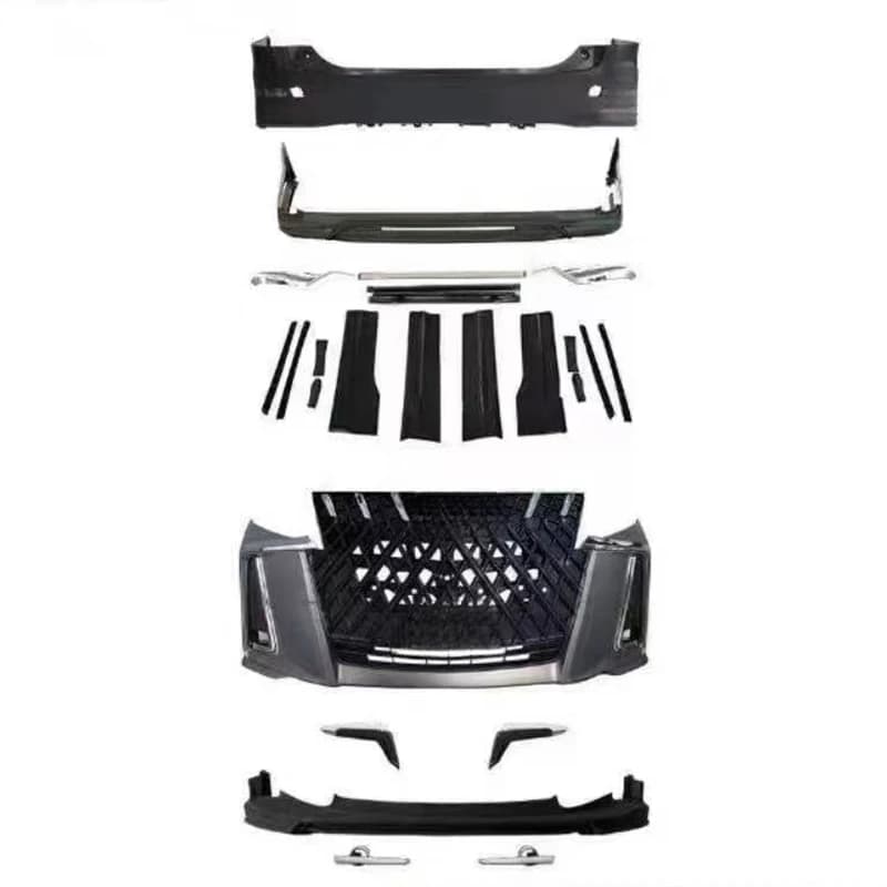 High Quality Old To New WALD Body Kit Front Lip Diffuser Side Skirt Spoiler For 35 Series 2016-2022