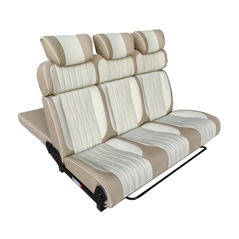 Deluxe 3-fold three-seater bed accessory for RV camper interior