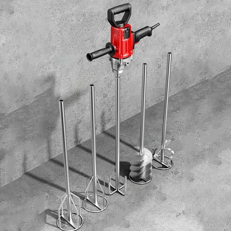 4680W Concrete Mixer Machine Electric Mixer, Electric Power Plaster Mixer, Stepless Speed Regulation Cement Paint Putty Stirring