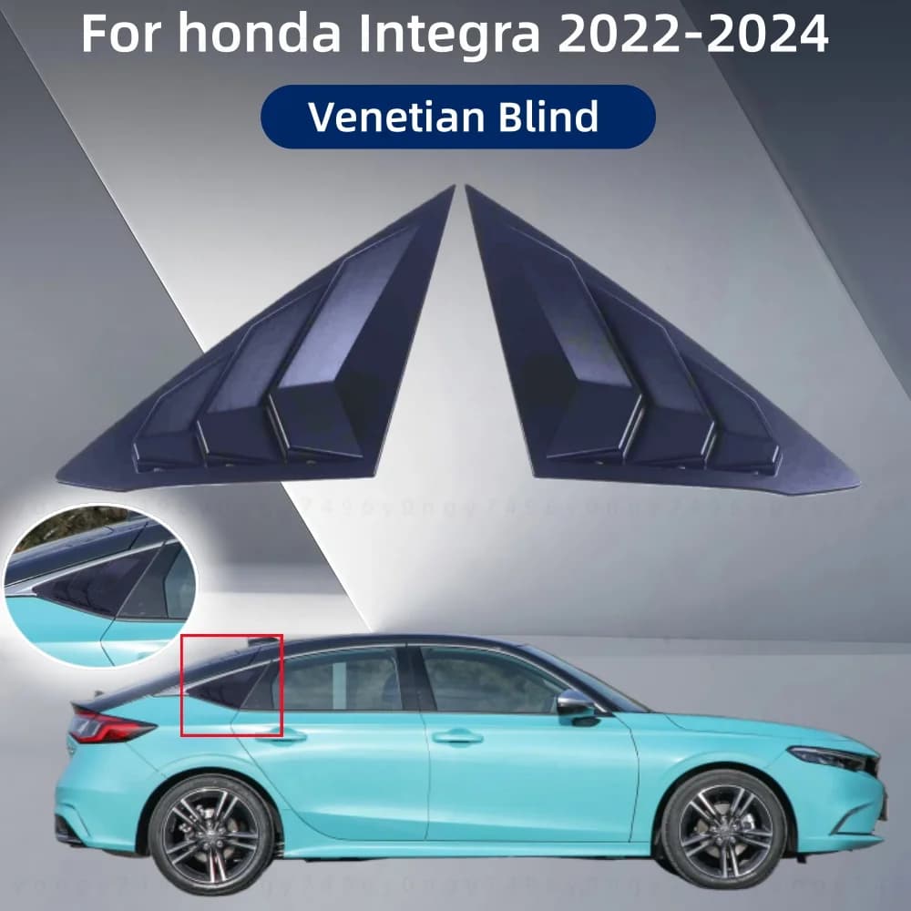 ABS Plastic Car Upgrade Decoration For Honda Integra 2022-2024 Venetian Blind Trim Stickers Styling Modification Accessory