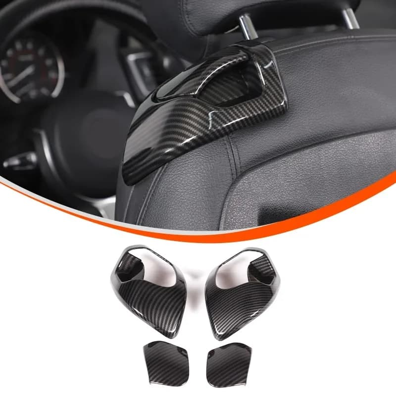 Fit For BMW 2 Series F22 F23 2014-2019 2 Door Version ABS carbon fiber car front seat flip switch cover decorative accessories