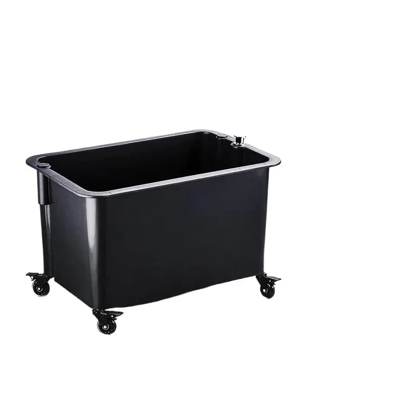 Mobile mop pool 60cm balcony washing mop pool manual launching toilet toilet floor basin drop