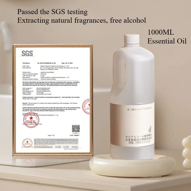 Large Capacity Premium  Essential Oil For Aroma Diffuser, Ultrasonic Oil Diffuser and Reed Diffuser,Home Fragrance Refill 1000ML