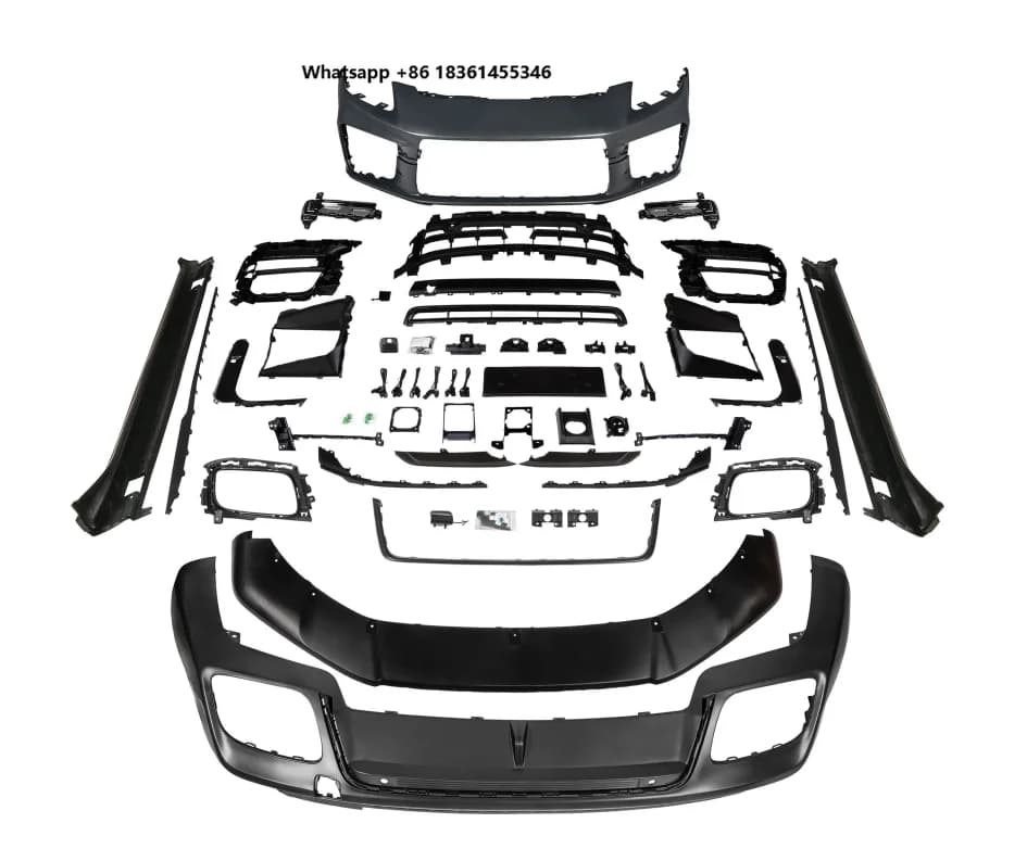For  11-14 modified Turbo Wheel arch grille frame coverCar Body kit front bumper rear lip