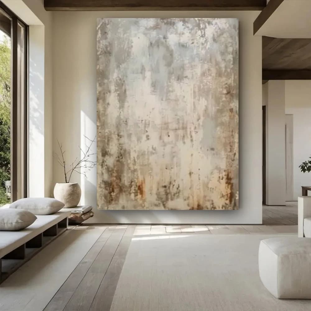 Handmade Texture Water Ripple Stripe Wall Art Picture Abstract Oil Painting On Canvas Poster Decor Living Room Porch Large Mural
