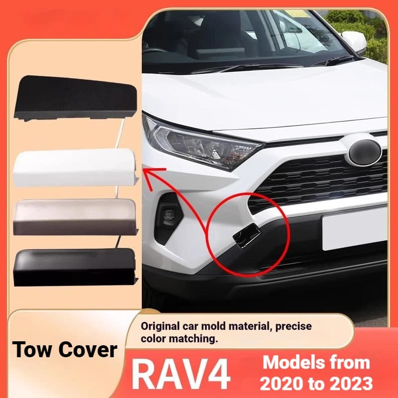 Applicable to 20-23 Rongfang RAV4 Trailer Cover Front Bumper Trailer Hook Tow Rope Cover Trailer Hole Cover