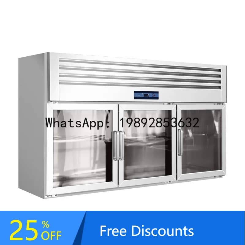YFY Wall-Mounted Refrigerated Cabinet  Wall-Mounted  Freezer Display Cabinet Stainless Steel Commercial Hanging Cabinet
