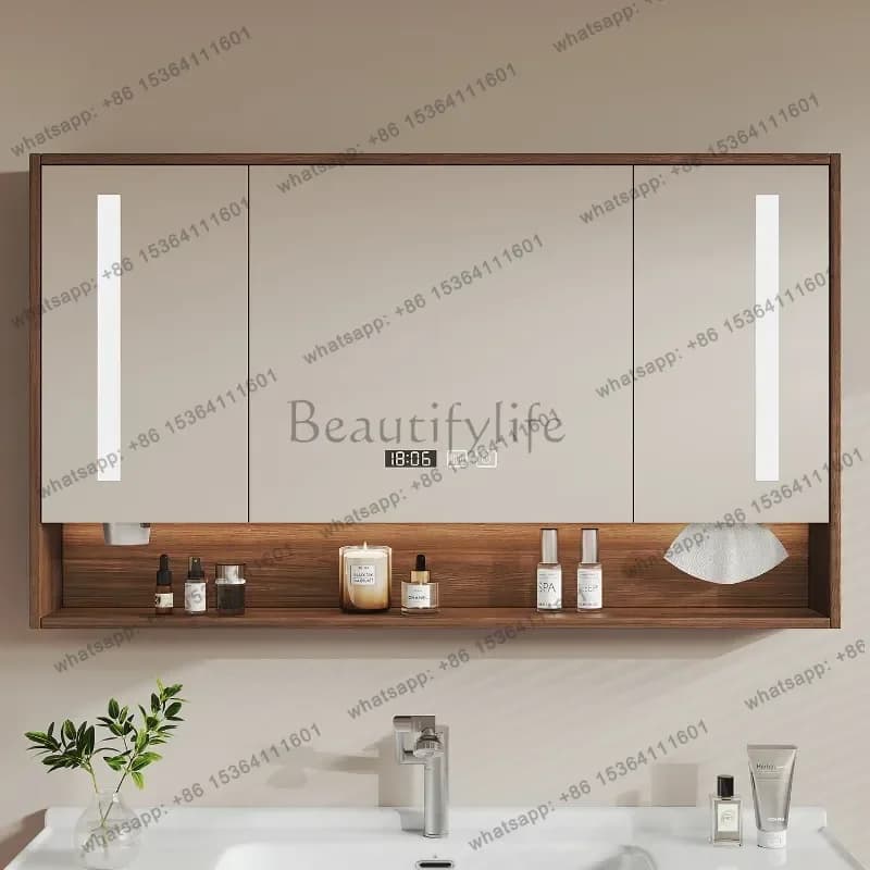 LSStorage Perfume Mirror Shelves Over Cupboard Partitions Space Saver Gabinete Trendy Furniture Toilet Organizer Bathroom Cabine