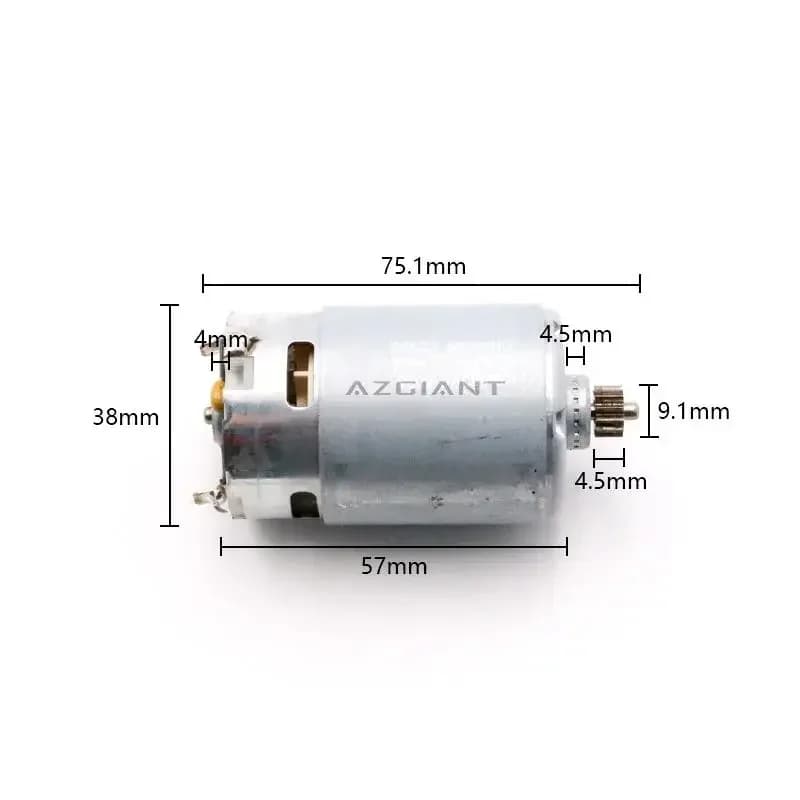 AZGIANT RS-550VC-6038 Car Electric tool motor 12T gear DC Carbon brush high speed auto Engine part repair tools wear resistant