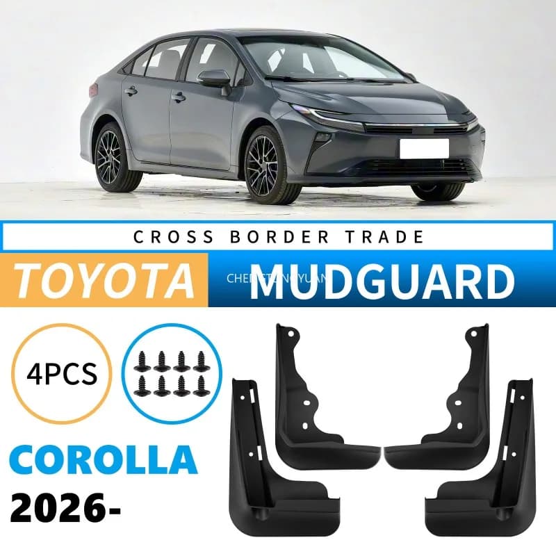 Mudflaps Mudguards Fit for Toyota Corolla 2026 Mudguards Tire Fenders Mud Flaps Wheel Guards Accessories 4x Tyre