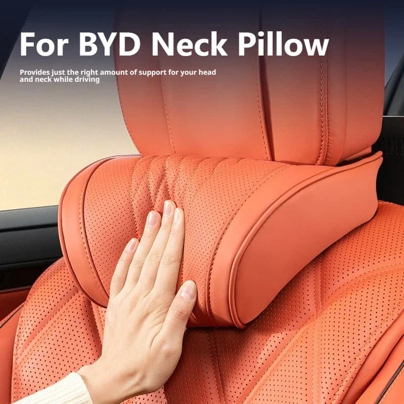 Memory Foam Latex Car Headrest Pillow For BYD Seagull Dolphin Atto 3 Seal Seal U Seal 05 Seal 07 Sealion 6 Destroyer 05 E6
