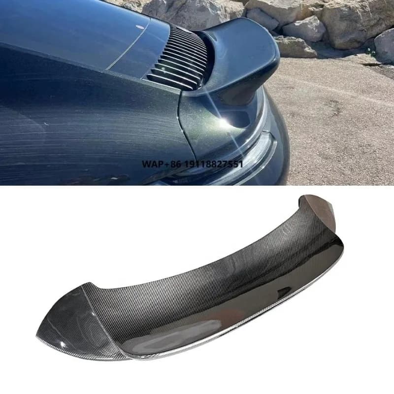Dry Carbon Fiber Rear Spoiler fo992 911 Carrera 4S Targa GT3 Style Rear Tail Wing 2019-2023