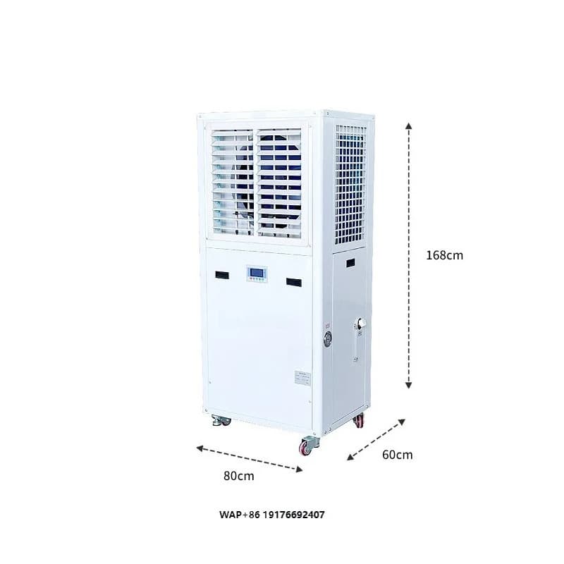 Low Noise Industrial Air Conditioner 5HP Louvered Type Evaporative Cooling Energy-Saving Air Conditioner GLO-L-5HP