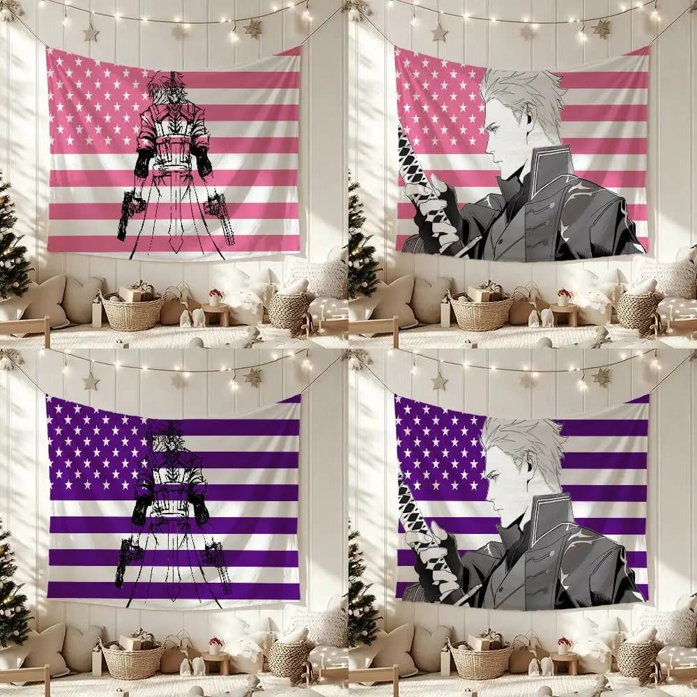 D-Devil May C-Cry Flag Digital Printing Banner for Garage Wall Out Door Decoration