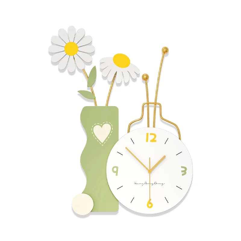 Wall clock living room modern minimalist art clock dining room home wall decoration painting silent clock
