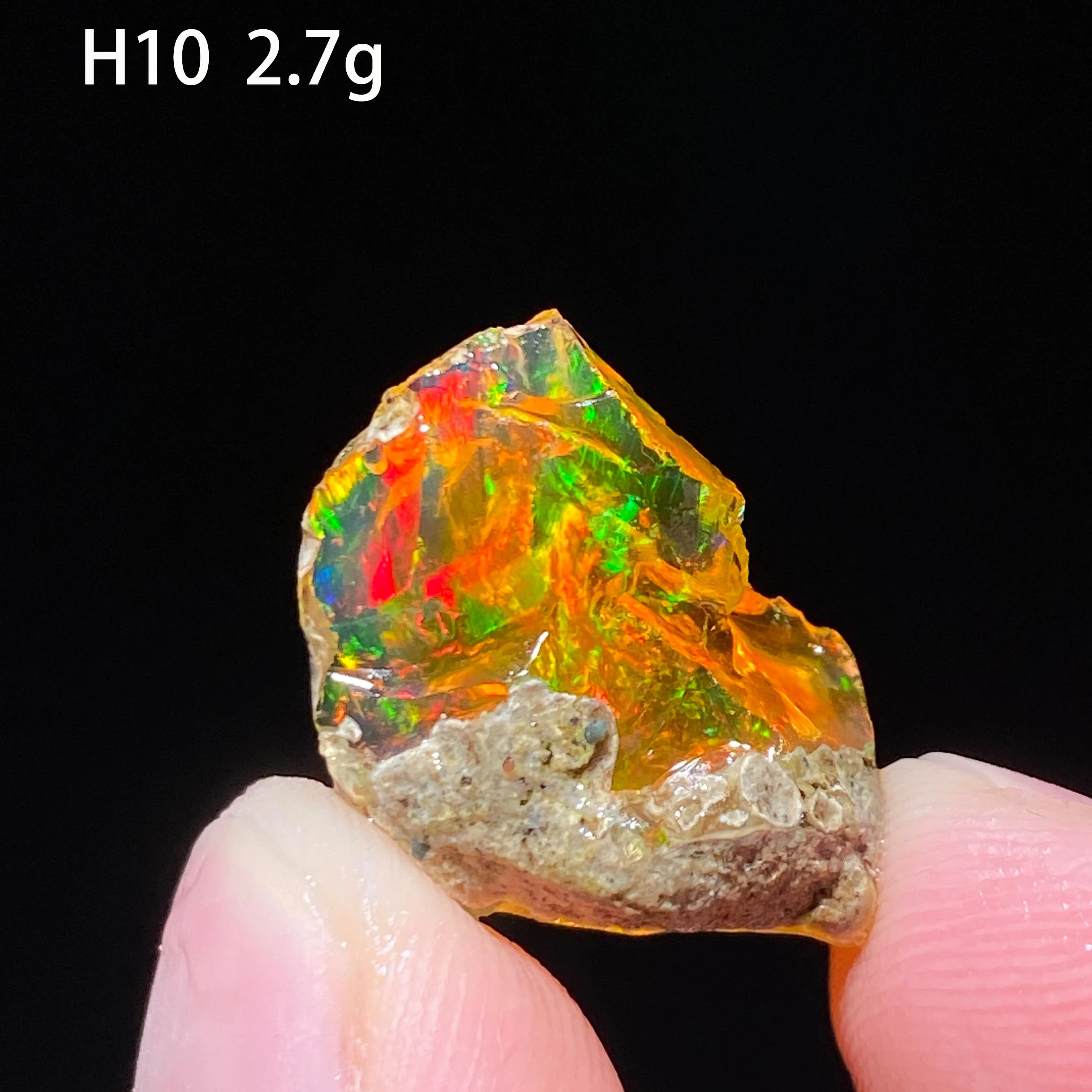 Natural Rare Opal Gemstone from Ethiopia Multicolor Raw Crystal (Soak in Water) Energy Healing Home Decor Crystal Healing Stone
