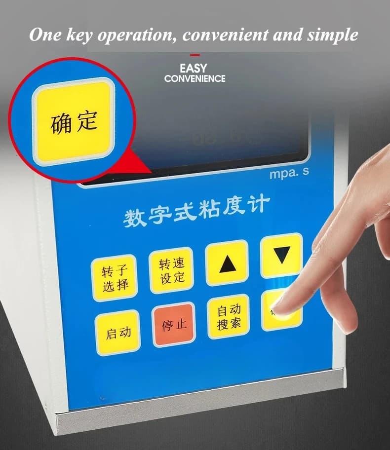 220V Digital Viscometer Portable Rotating / Paint / Pointer Viscometer With 10-2000000 mPaS NDJ-8S