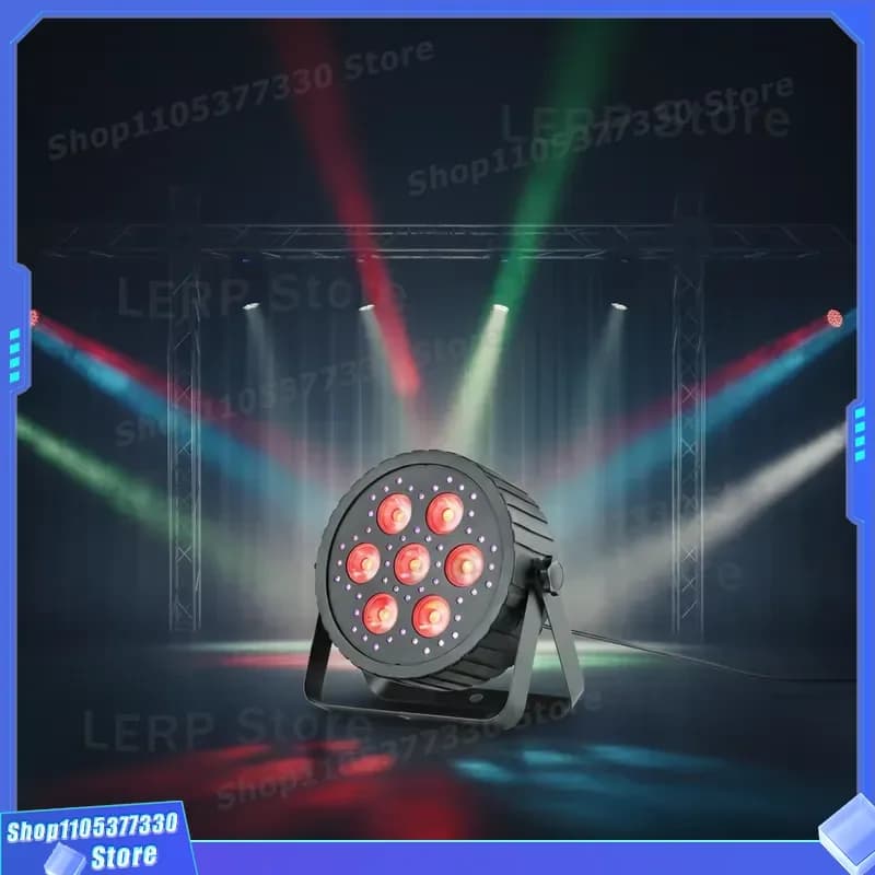 22W RGBW LED Stage Light Aluminum Alloy DMX512 Sound Active Remote Control Universal Voltage for Concert Wedding Club Party