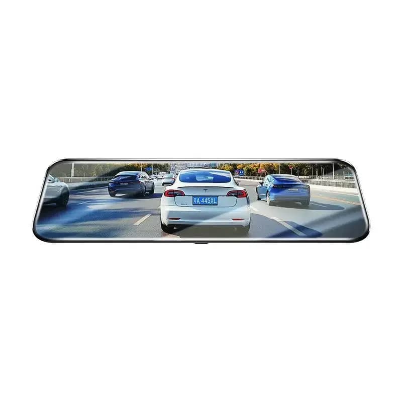 4K ultra-clear night vision driving recorder 10-inch full-screen streaming media voice-activated APP free wiring