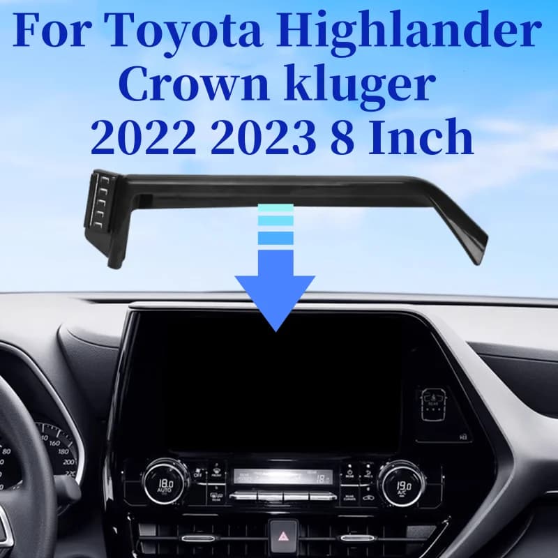 For Toyota Highlander Kluger XU70 Car Phone Holder 360 Rotation Gravity Screen Fixed Base For Car Auto Interior Accessories